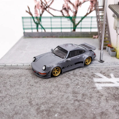 PORSCHE 964 RWB (GREY) ONLY 299pcs MADE - 1/64