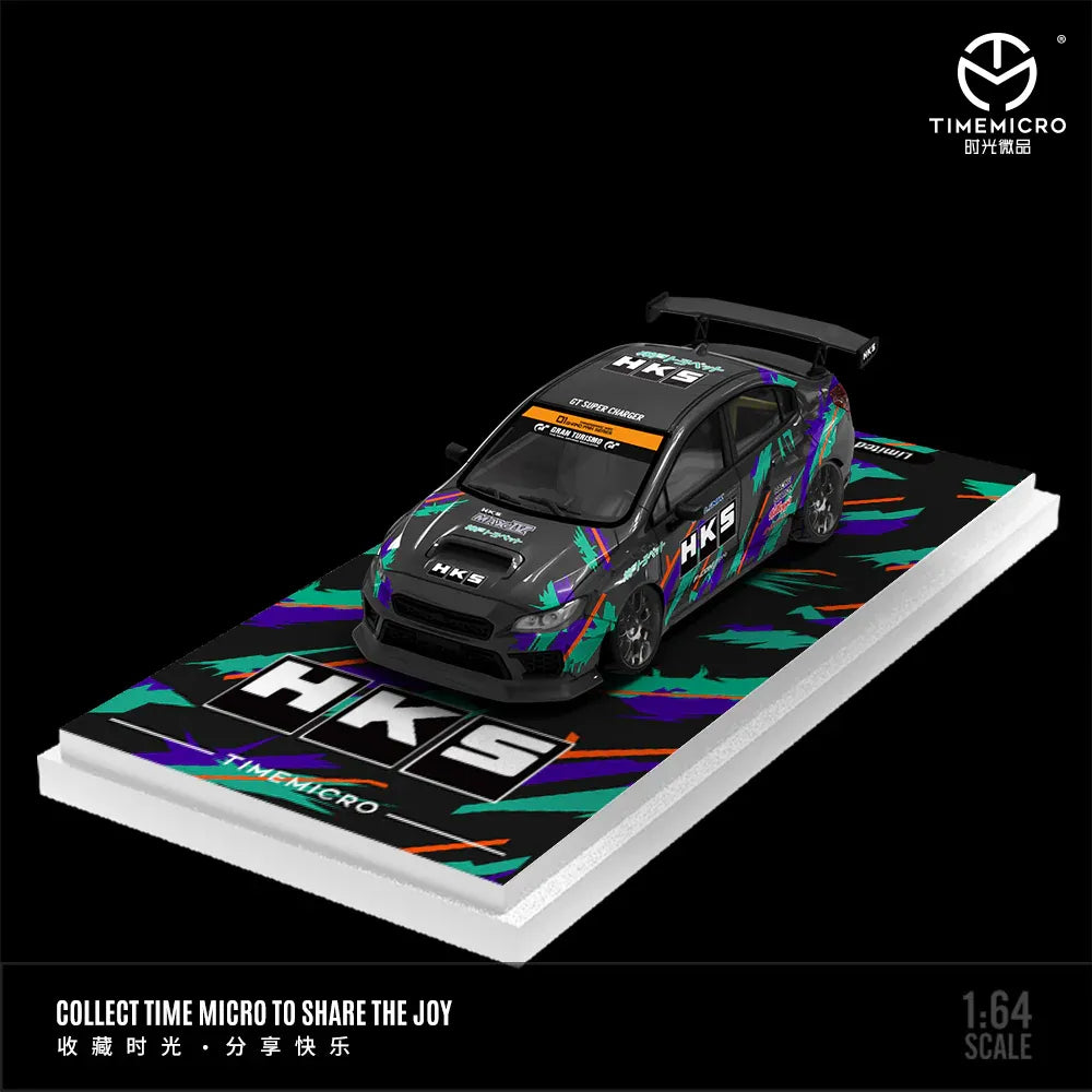 Subaru WRX STI HKS - Time Micro 1/64 Scale Limited to 999pcs