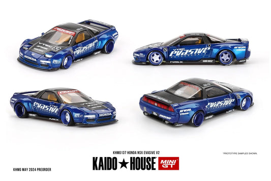 (Preorder) Honda NSX Evasive V2 - Kaido House x Mini GT 1:64