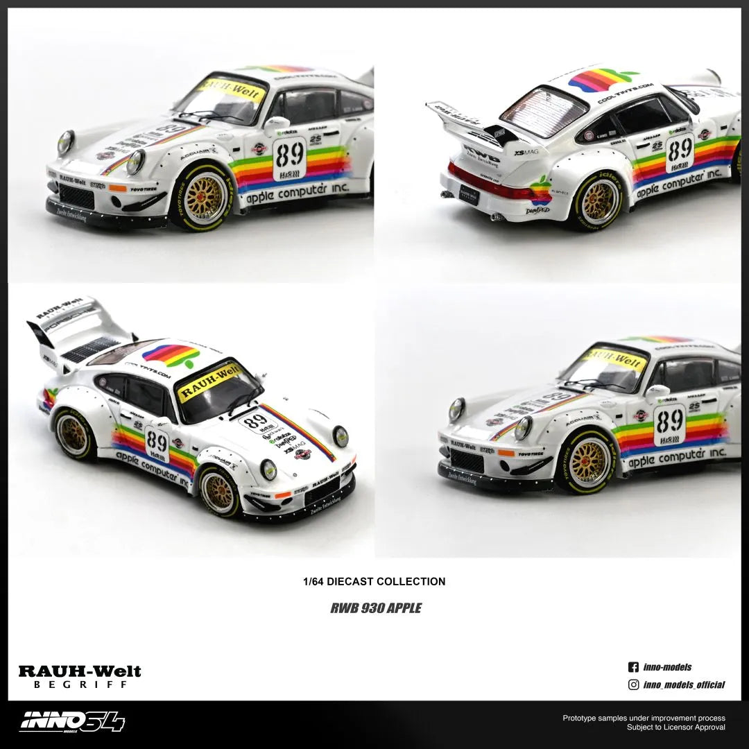 Porsche RWB 930 #89 Apple Livery INNO64 RWB930-APPLE