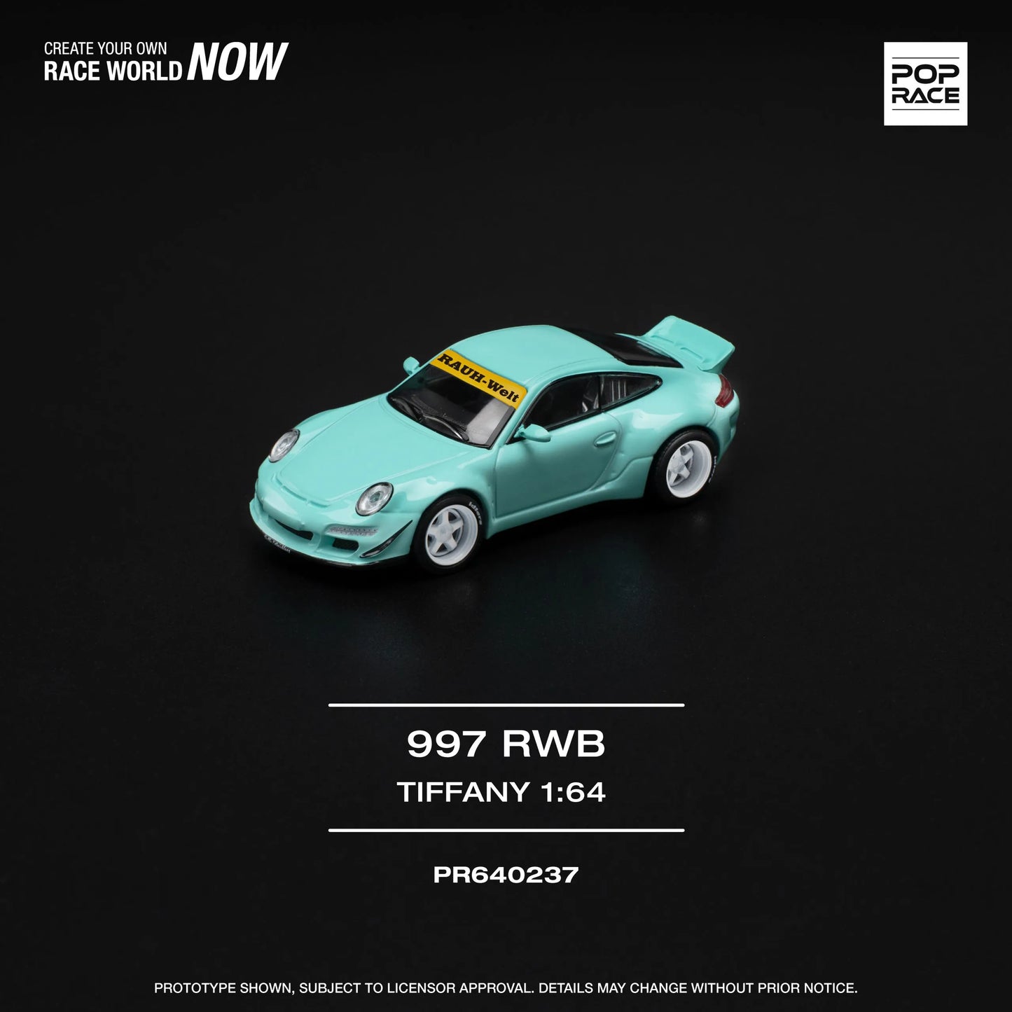 RWB 997 Tiffany Blue POP RACE 1:64