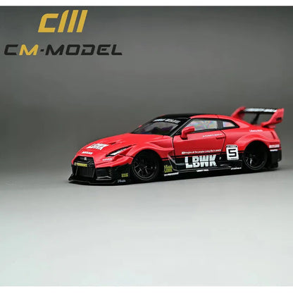 NISSAN R35 LBWK GT35RR SUPER SILHOUETTE #5 (RED/BLACK) CM-MODEL 1:64