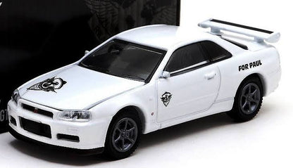 GREENLIGHT NISSAN SKYLINE GT-R (R34) "FOR PAUL" EDITION  1/64