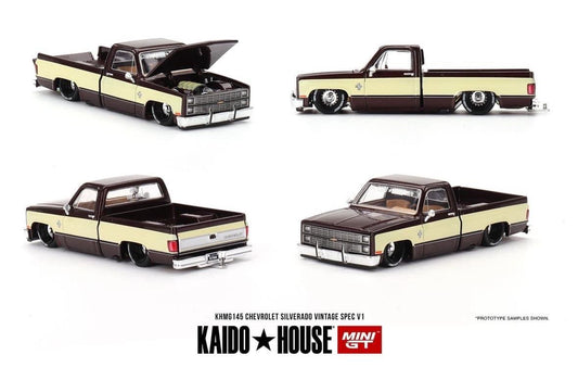 (Preorder) Chevrolet Silverado Vintage Spec V1 - Kaido House x Mini GT 1:64