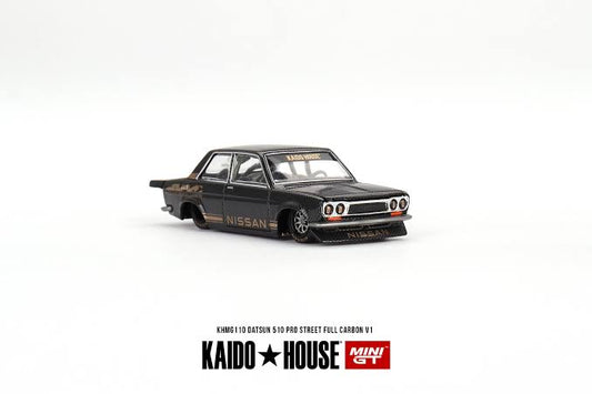 DATSUN 510 PRO STREET FULL CARBON V1 - Kaido house x MINIGT 1:64 KHMG110