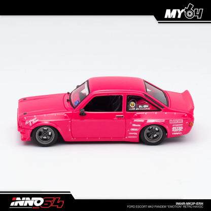 FORD ESCORT MK2 PANDEM (PINK) "EMOTION" RETRO HAVOC  - INNO64