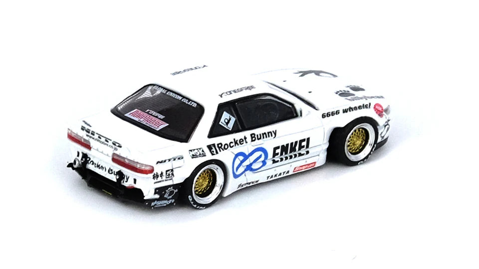 NISSAN SILVIA S13 V2 PANDEM ROCKET BUNNY (WHITE) INNO64 1:64