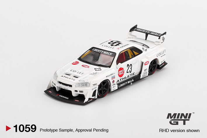 Nissan LB-ER34 Super Silhouette ATHLETE/COLLET - MINIGT 1:64