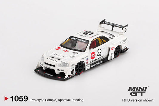 Nissan LB-ER34 Super Silhouette ATHLETE/COLLET - MINIGT 1:64