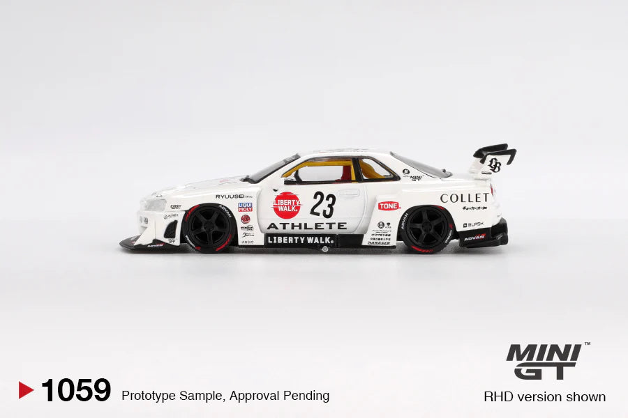 Nissan LB-ER34 Super Silhouette ATHLETE/COLLET - MINIGT 1:64