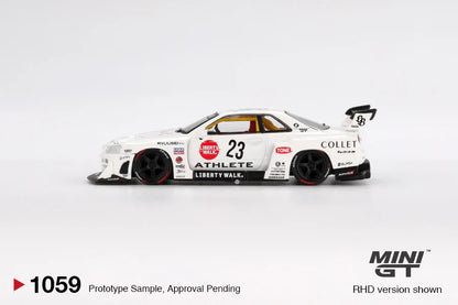 Nissan LB-ER34 Super Silhouette ATHLETE/COLLET - MINIGT 1:64