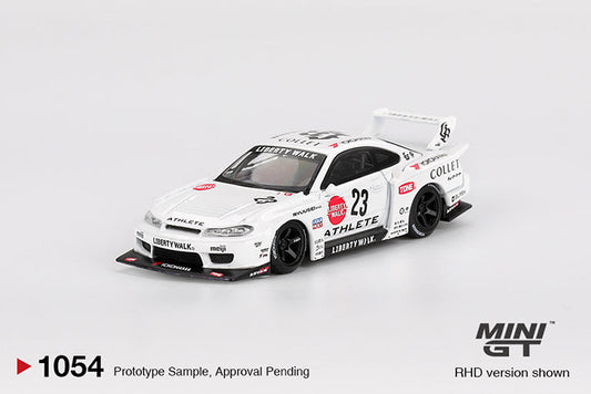 Nissan LB-Super Silhouette S15 Silvia Athlete WHITE - MINIGT 1:64