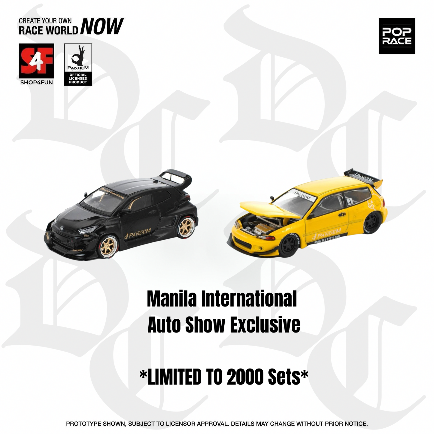[IN-STOCK] POP RACE PAIR - 2025 Manila International Auto Show Exclusive Bundle *Limited to 3000 sets* 1:64
