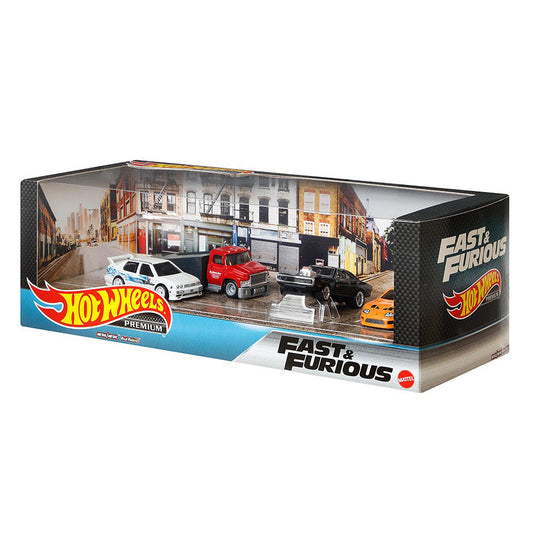 Fast and Furious Diorama Premium Hotwheels Boxed set 2019 1:64 Scale