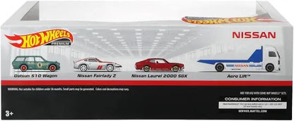 Nissan Collectors Car Transporter Box Set GMH40 - Hotwheels Premium 1:64