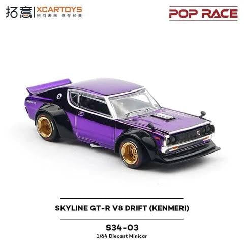 Pop Race XCARTOY Takui 1/64 Skyline Kenmeri China Limited