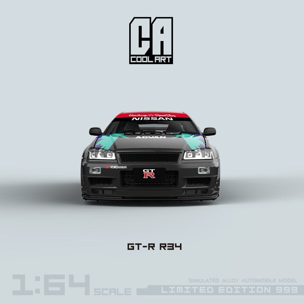 Nissan R34 HKS Openable Version - CoolArt 1:64