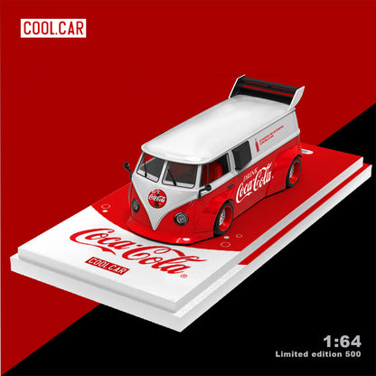 Volkswagen T1 Van Coca-Cola - LIMITED TO 500pcs CoolCar 1:64 Scale