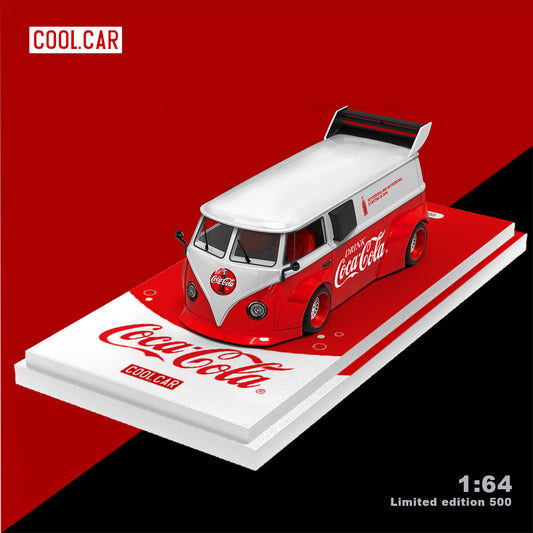 Volkswagen T1 Van Coca-Cola - LIMITED TO 500pcs CoolCar 1:64 Scale