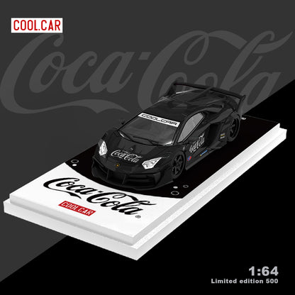 Lamborghini GTEVO Black Coca-Cola Edition *LIMITED TO 500pcs* CoolCar 1:64