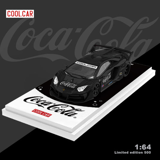 Lamborghini GTEVO Black Coca-Cola Edition *LIMITED TO 500pcs* CoolCar 1:64