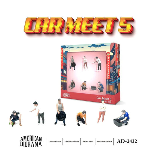 Car Meet 5 - American Diorama 1:64 Figure Set