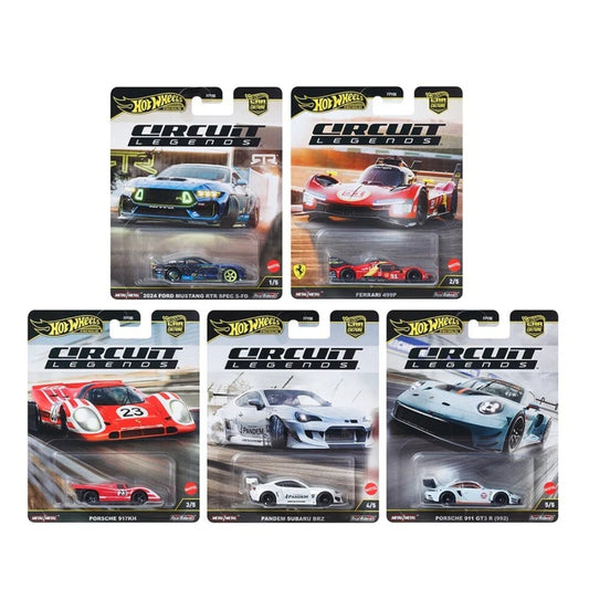 ‘CIRCUIT LEGENDS’ Complete Set 1-5 HOT WHEELS CAR CULTURE 2025 PREMIUM