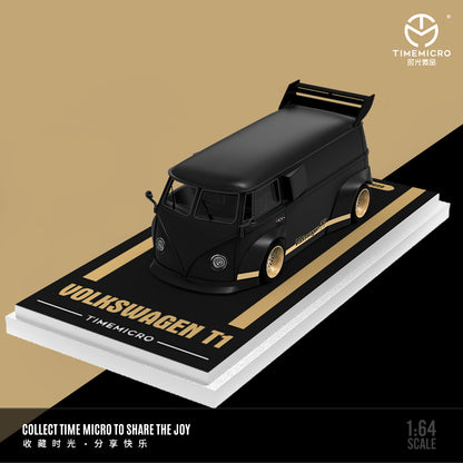 Volkswagen T1 Bus (Black & Gold) - *Limited to 999pcs* TimeMicro 1:64