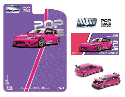 PANDEM CIVIC EG6 - PINK POPRACE X ENIGMA 1:64 PRE008