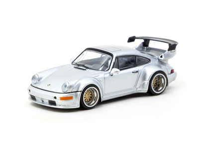 Porsche RWB 964 Silver - Tarmac Works HOBBY64 1/64