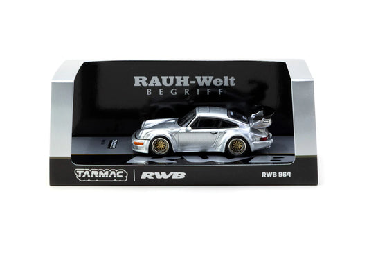 Porsche RWB 964 Silver - Tarmac Works HOBBY64 1/64