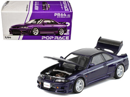 Nissan Skyline R33 GT-R NISMO 400R (Midnight Purple) Pop Race 1:64