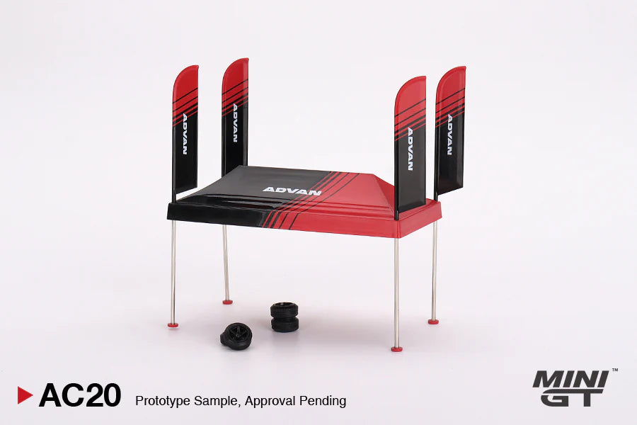 ADVAN PADDOCK SERVICE TENT SET - MINI GT MGTAC20 1:64 Scale