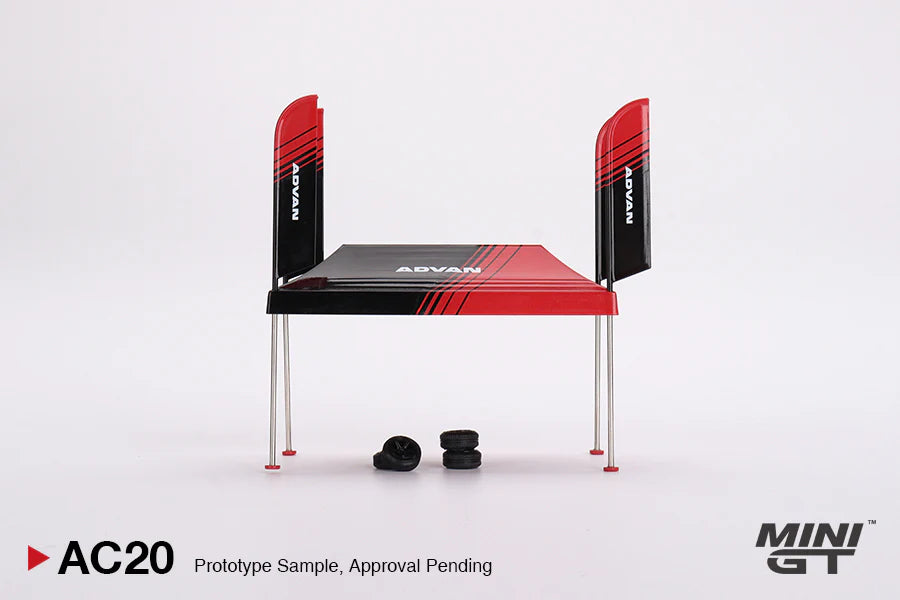 ADVAN PADDOCK SERVICE TENT SET - MINI GT MGTAC20 1:64 Scale