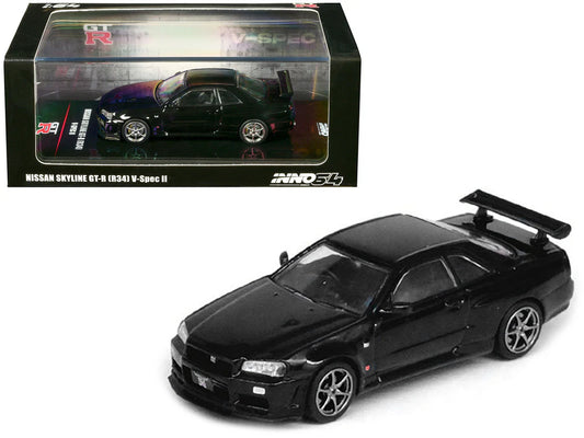 NISSAN SKYLINE GT-R (R34) V-SPEC II (BLACK) INNO64 1:64