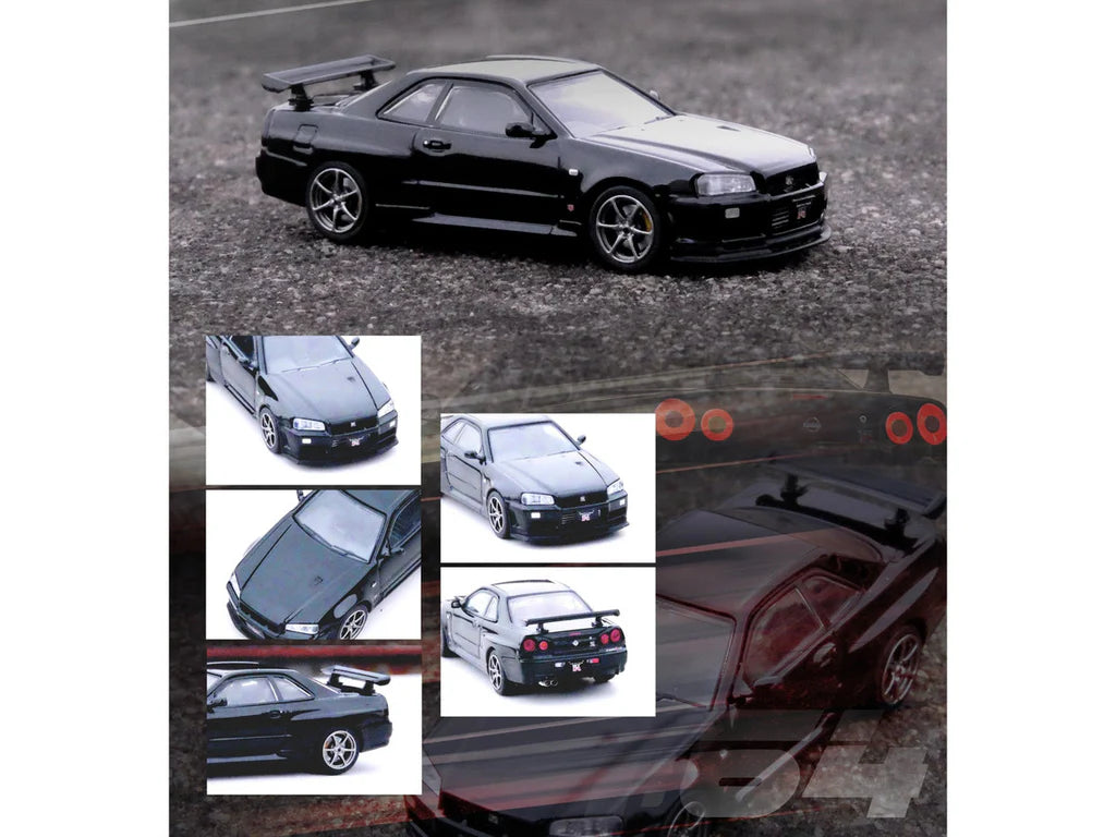 NISSAN SKYLINE GT-R (R34) V-SPEC II (BLACK) INNO64 1:64