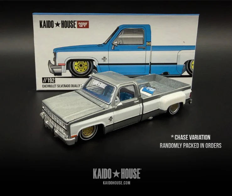 Chevrolet Silverado Dually Vintage Spec *V1 RAW CHASE* - Mini GT x Kaido House 1:64