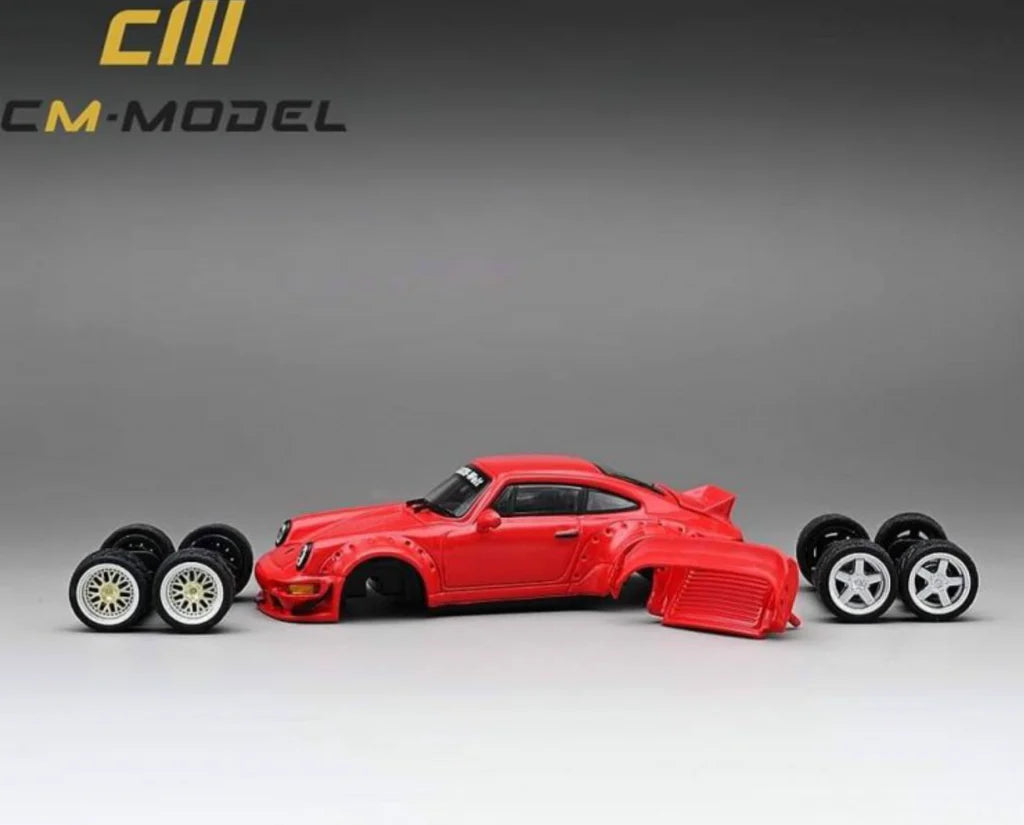 Porsche RWB 964 WIDE BODY (Cherry RED)CM-MODEL 1:64