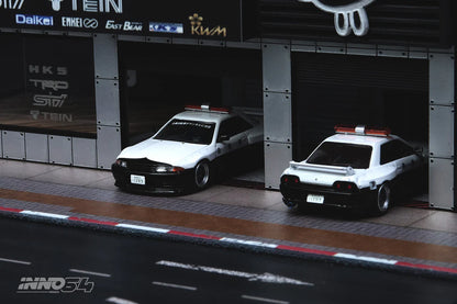 NISSAN SKYLINE GT-R R32 PANDEM (JAPAN POLICE LIVERY) DRIFT CAR INNO64