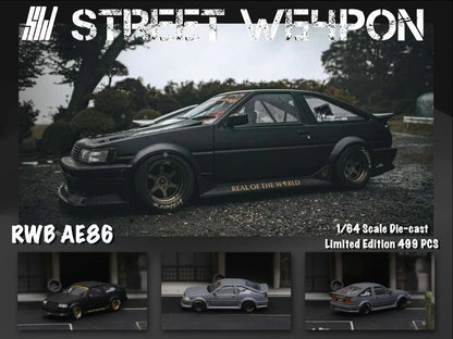 Toyota AE86 RWB *LIMITED TO 499pcs* SW 1:64