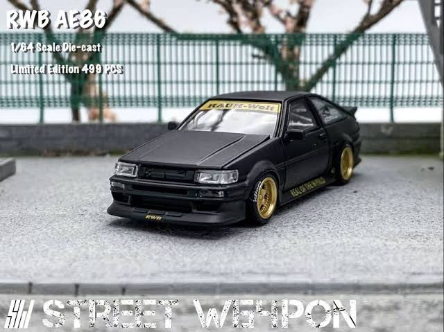 Toyota AE86 RWB *LIMITED TO 499pcs* SW 1:64