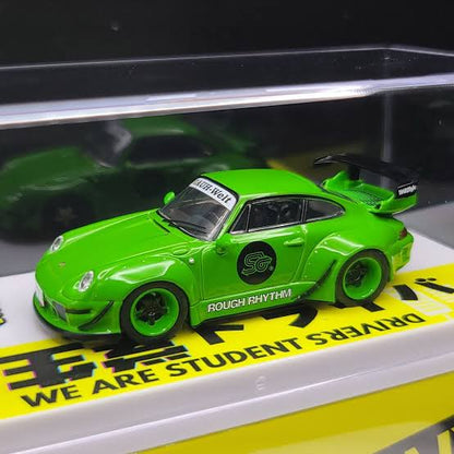 Porsche RWB 993 Rough Rhythm Fuel Fest Student Driver - HOBBY 64 Tarmac Works 1:64