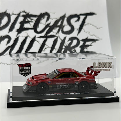 LBWK Super Silhouette Nissan Skyline R34 Hotwheels Premium w/ Custom Acrylic case