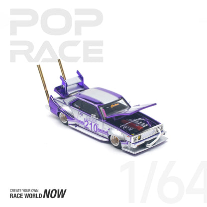 Nissan Skyline C210 Kaido Racer (Bosozoku Style) Purple Chrome/Silver – PR64-0107