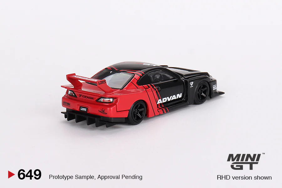 NISSAN LB-SUPER SILHOUETTE S15 SILVIA (ADVAN) MINI GT MGT00649 1:64 Scale