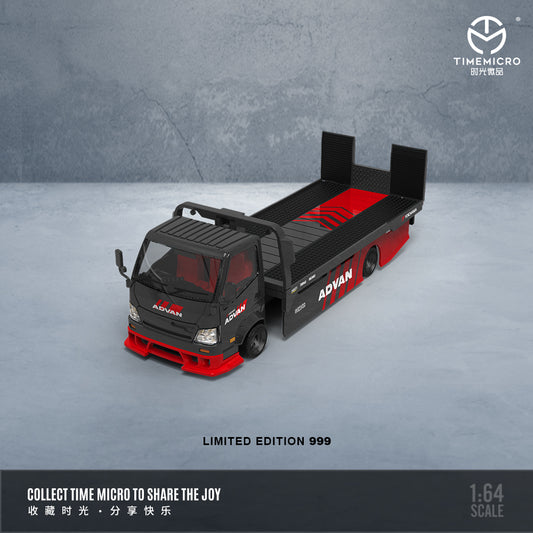 H300 Flatbed Transport Truck trailer-ADVAN *LIMITED TO 999pcs TimeMicro 1:64