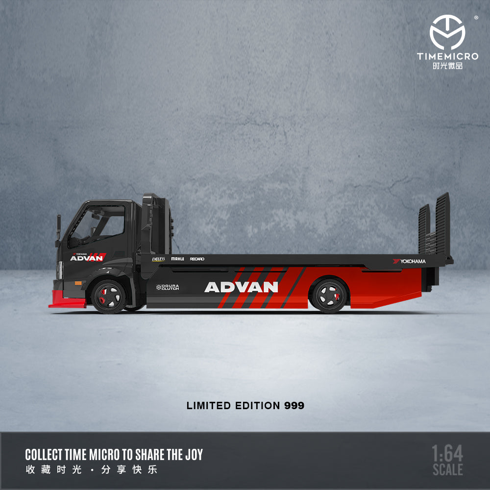 H300 Flatbed Transport Truck trailer-ADVAN *LIMITED TO 999pcs TimeMicro 1:64