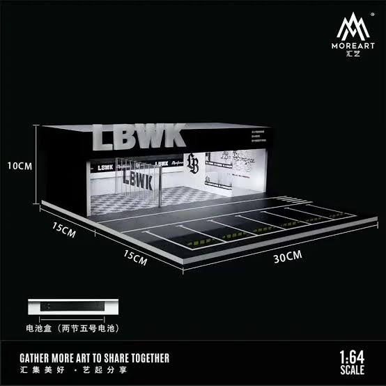 LBWK Maintenance Work Shop w/Lighting Diorama - MoreArt LIBERTY WALK