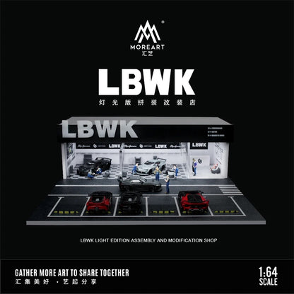 LBWK Maintenance Work Shop w/Lighting Diorama - MoreArt LIBERTY WALK