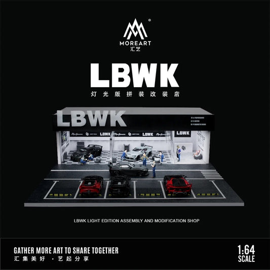 LBWK Maintenance Work Shop w/Lighting Diorama - MoreArt LIBERTY WALK